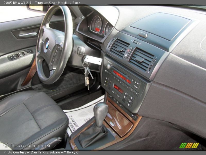 Titanium Silver Metallic / Black 2005 BMW X3 2.5i