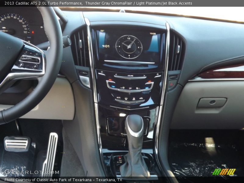 Thunder Gray ChromaFlair / Light Platinum/Jet Black Accents 2013 Cadillac ATS 2.0L Turbo Performance