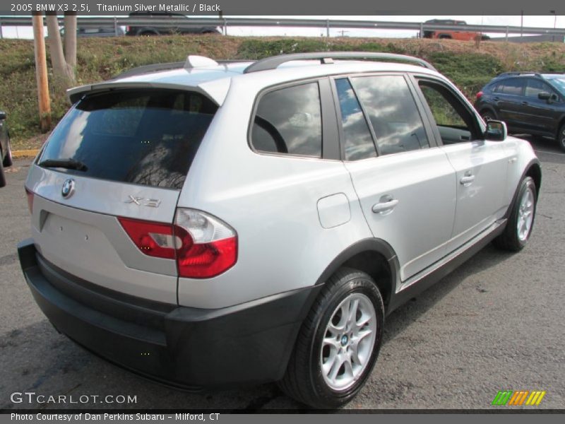 Titanium Silver Metallic / Black 2005 BMW X3 2.5i