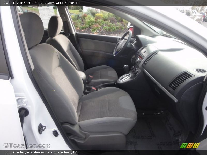 Aspen White / Charcoal 2011 Nissan Sentra 2.0 S