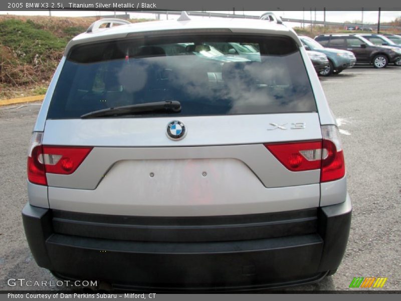 Titanium Silver Metallic / Black 2005 BMW X3 2.5i