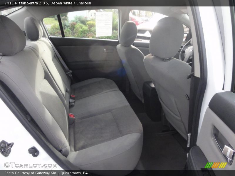 Aspen White / Charcoal 2011 Nissan Sentra 2.0 S