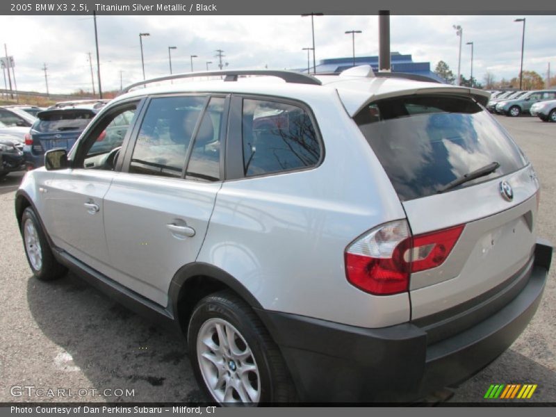 Titanium Silver Metallic / Black 2005 BMW X3 2.5i