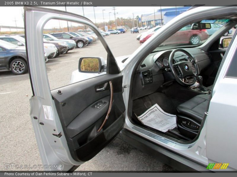 Titanium Silver Metallic / Black 2005 BMW X3 2.5i