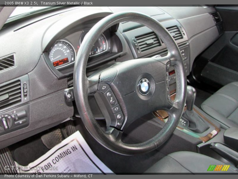 Titanium Silver Metallic / Black 2005 BMW X3 2.5i
