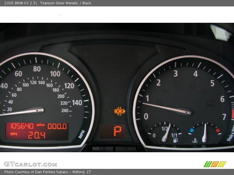 Titanium Silver Metallic / Black 2005 BMW X3 2.5i