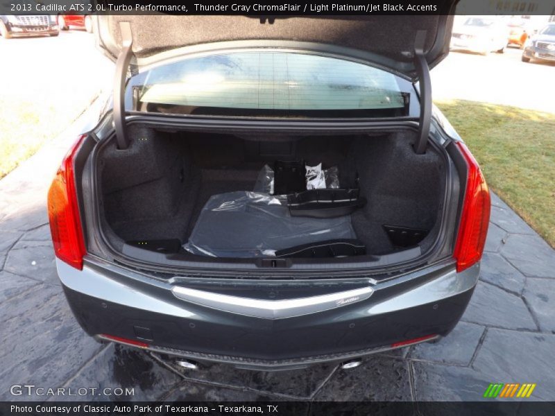 Thunder Gray ChromaFlair / Light Platinum/Jet Black Accents 2013 Cadillac ATS 2.0L Turbo Performance