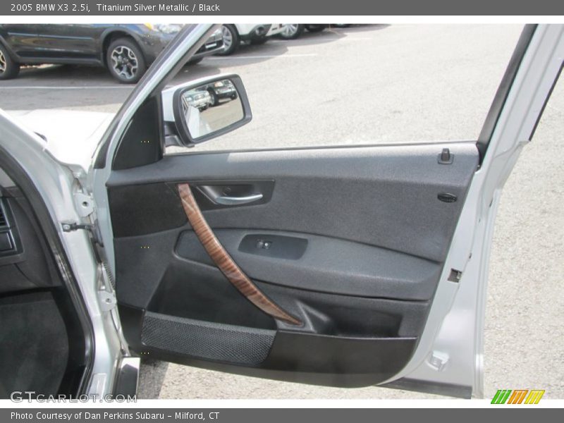 Titanium Silver Metallic / Black 2005 BMW X3 2.5i