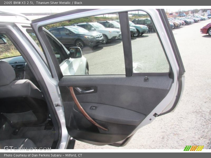 Titanium Silver Metallic / Black 2005 BMW X3 2.5i
