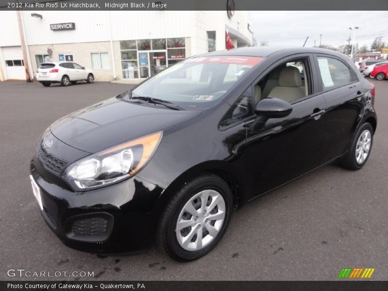 Midnight Black / Beige 2012 Kia Rio Rio5 LX Hatchback