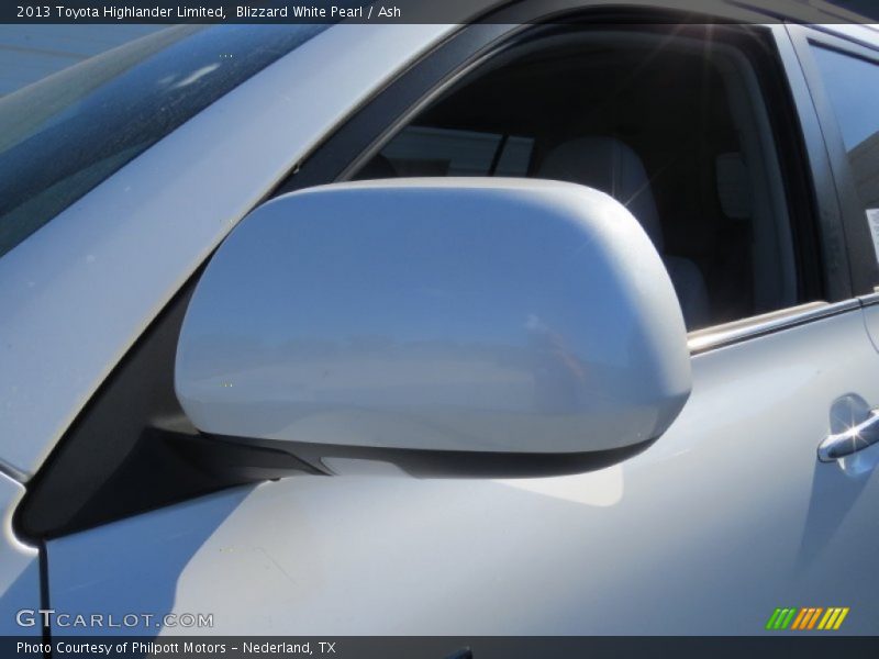 Blizzard White Pearl / Ash 2013 Toyota Highlander Limited