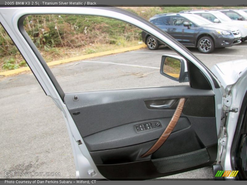 Titanium Silver Metallic / Black 2005 BMW X3 2.5i