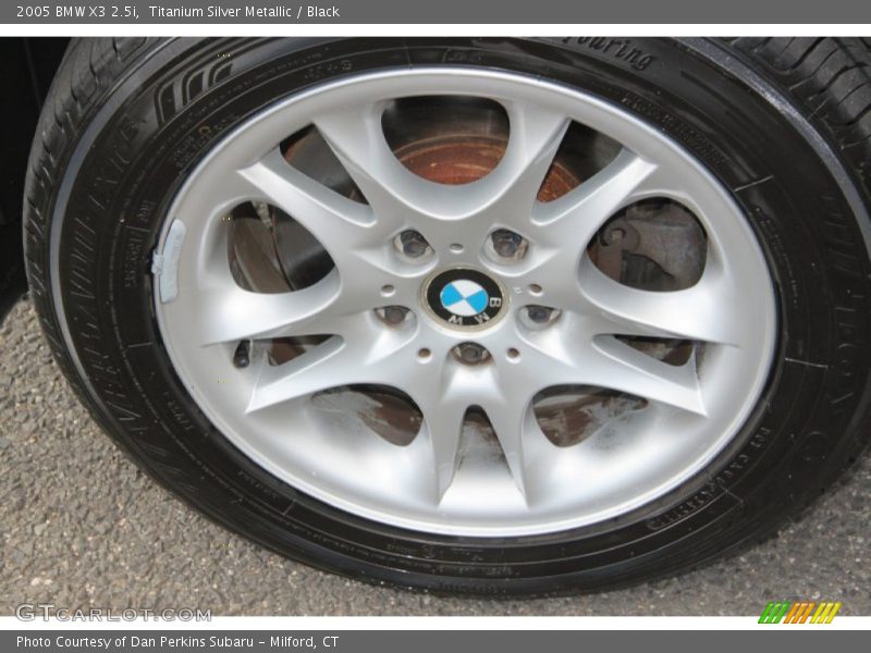 Titanium Silver Metallic / Black 2005 BMW X3 2.5i