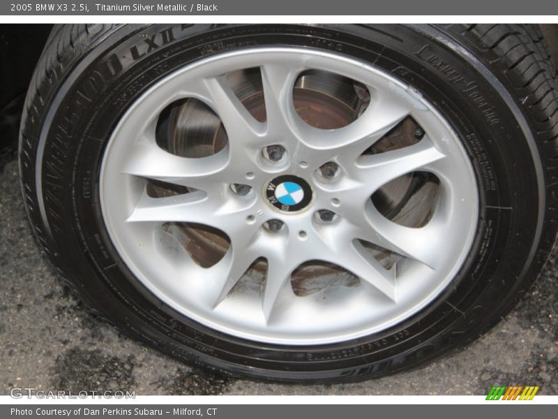 Titanium Silver Metallic / Black 2005 BMW X3 2.5i