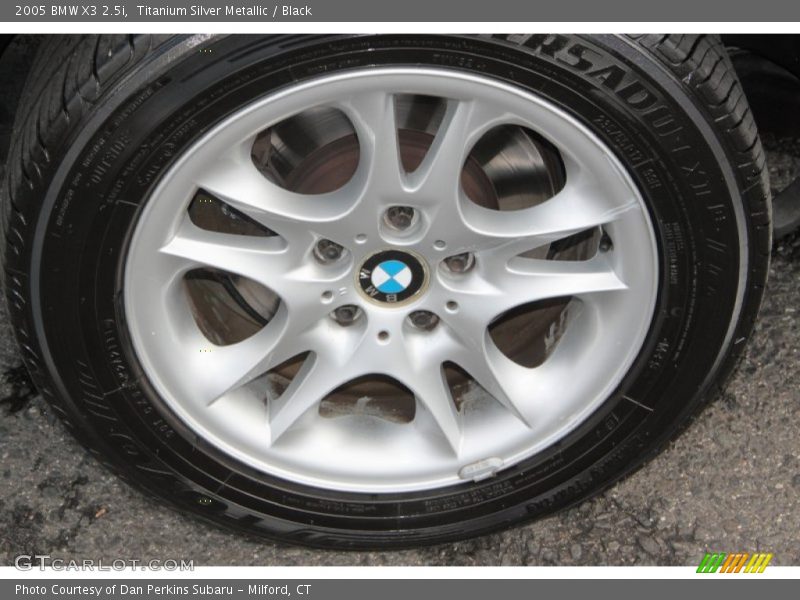 Titanium Silver Metallic / Black 2005 BMW X3 2.5i