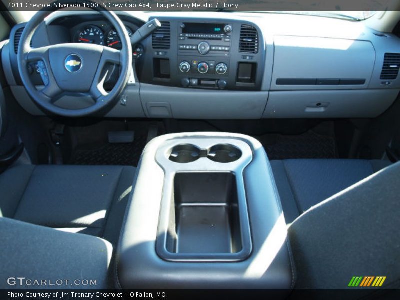 Taupe Gray Metallic / Ebony 2011 Chevrolet Silverado 1500 LS Crew Cab 4x4