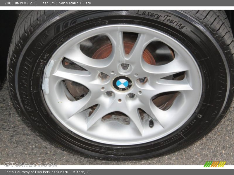 Titanium Silver Metallic / Black 2005 BMW X3 2.5i