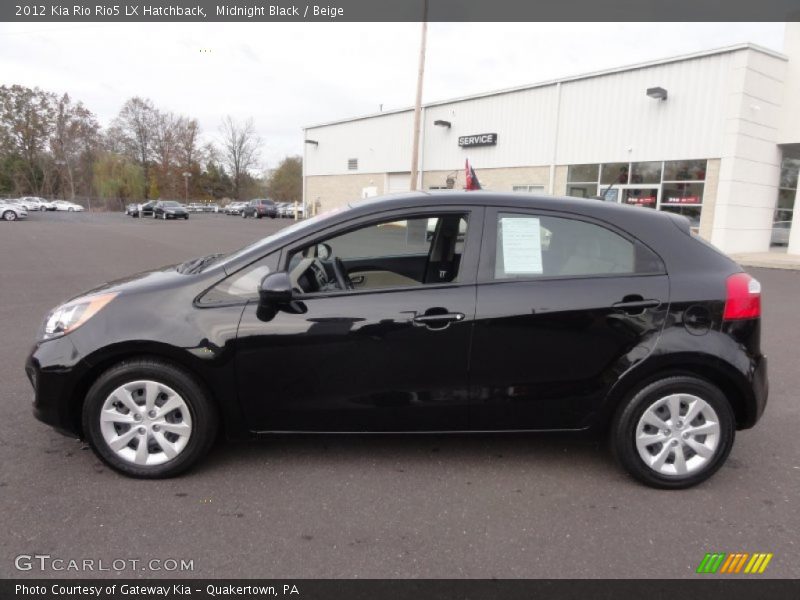 Midnight Black / Beige 2012 Kia Rio Rio5 LX Hatchback
