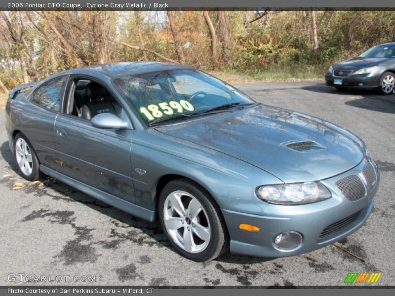 Cyclone Gray Metallic / Black 2006 Pontiac GTO Coupe