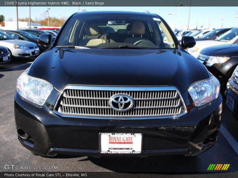 Black / Sand Beige 2008 Toyota Highlander Hybrid 4WD