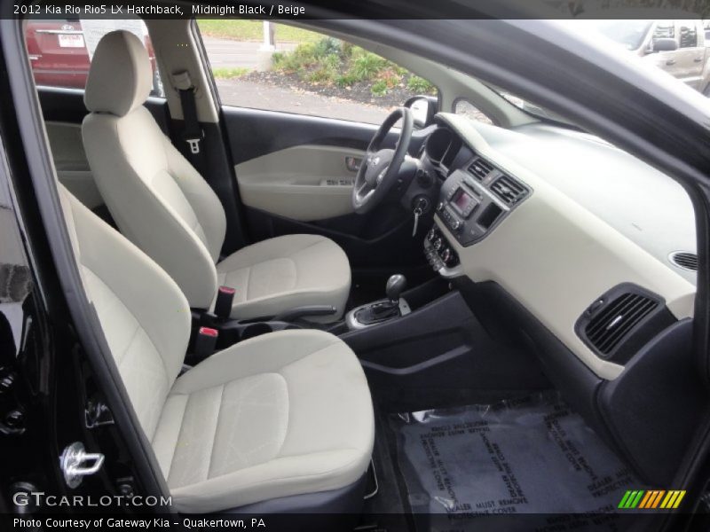 Midnight Black / Beige 2012 Kia Rio Rio5 LX Hatchback