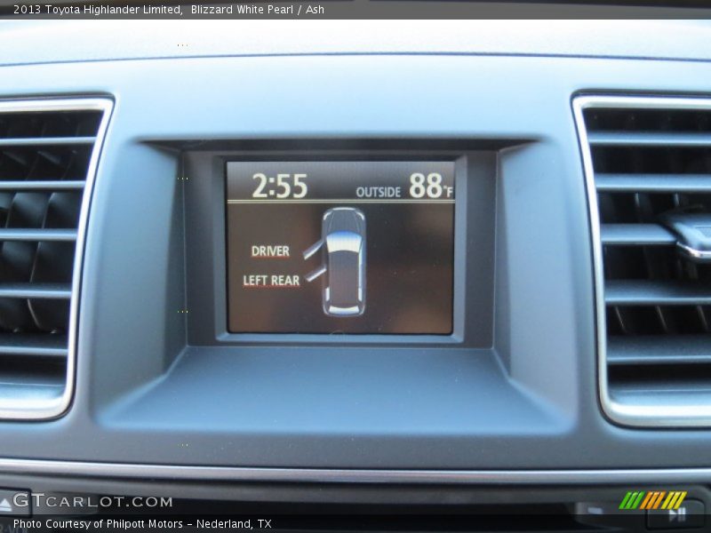 Blizzard White Pearl / Ash 2013 Toyota Highlander Limited