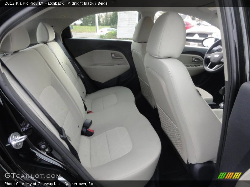 Midnight Black / Beige 2012 Kia Rio Rio5 LX Hatchback