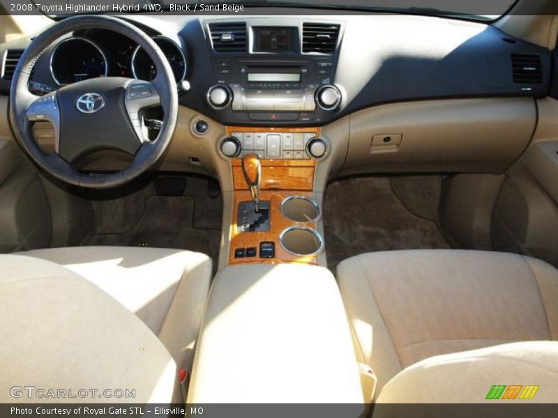 Black / Sand Beige 2008 Toyota Highlander Hybrid 4WD