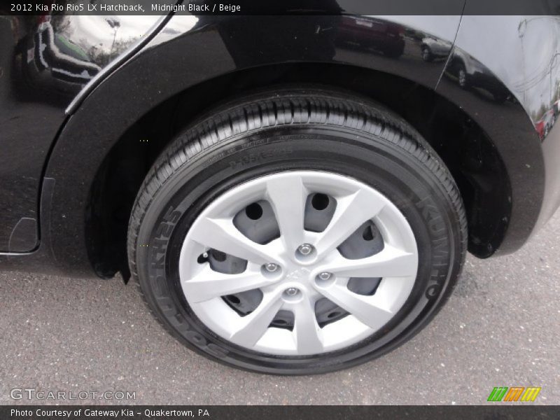 Midnight Black / Beige 2012 Kia Rio Rio5 LX Hatchback