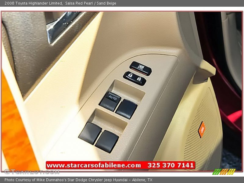 Salsa Red Pearl / Sand Beige 2008 Toyota Highlander Limited