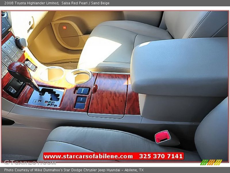 Salsa Red Pearl / Sand Beige 2008 Toyota Highlander Limited