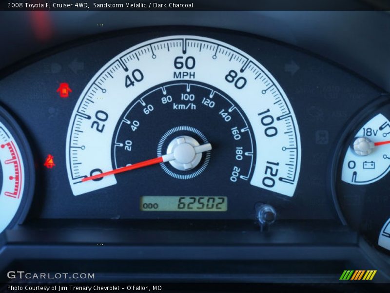 Sandstorm Metallic / Dark Charcoal 2008 Toyota FJ Cruiser 4WD