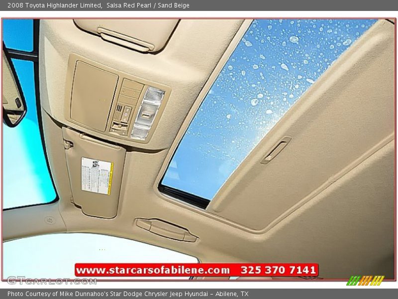 Salsa Red Pearl / Sand Beige 2008 Toyota Highlander Limited