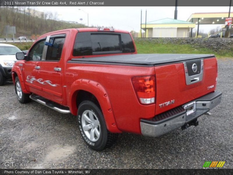 Red Alert / Charcoal 2011 Nissan Titan SV Crew Cab 4x4