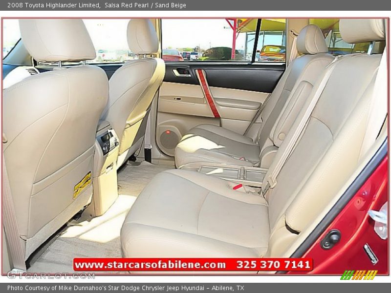 Salsa Red Pearl / Sand Beige 2008 Toyota Highlander Limited