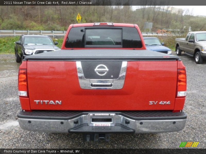 Red Alert / Charcoal 2011 Nissan Titan SV Crew Cab 4x4