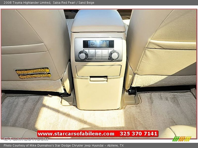 Salsa Red Pearl / Sand Beige 2008 Toyota Highlander Limited