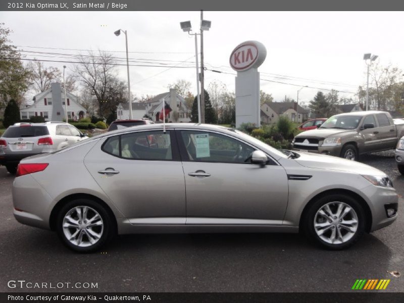 Satin Metal / Beige 2012 Kia Optima LX