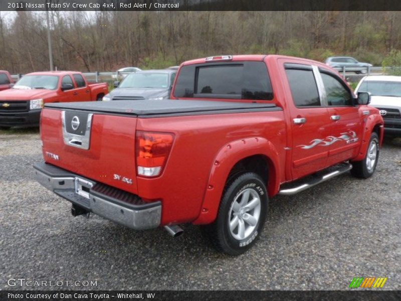 Red Alert / Charcoal 2011 Nissan Titan SV Crew Cab 4x4