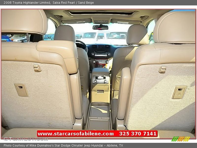 Salsa Red Pearl / Sand Beige 2008 Toyota Highlander Limited