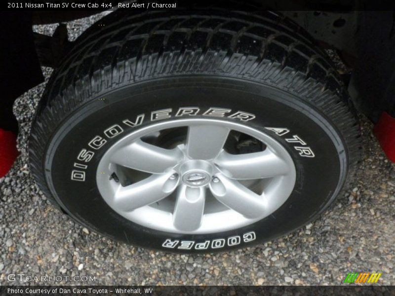 Red Alert / Charcoal 2011 Nissan Titan SV Crew Cab 4x4