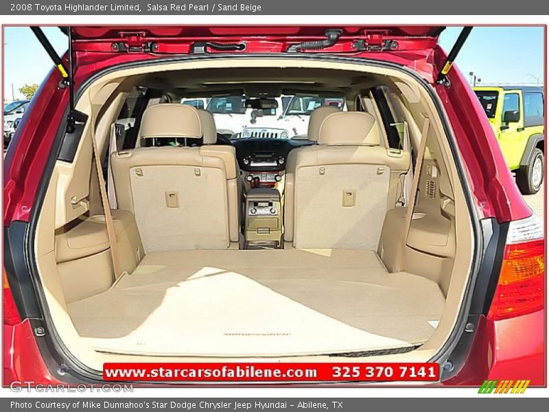 Salsa Red Pearl / Sand Beige 2008 Toyota Highlander Limited