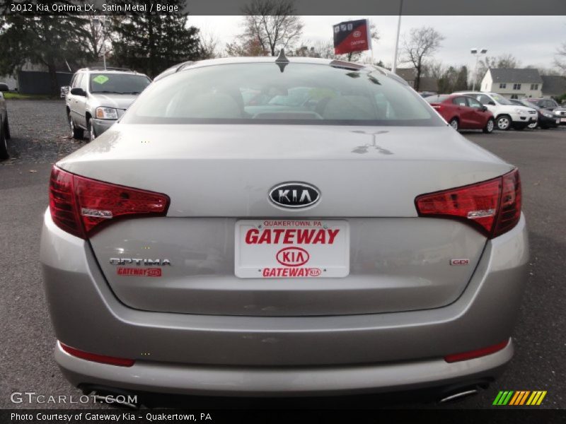 Satin Metal / Beige 2012 Kia Optima LX