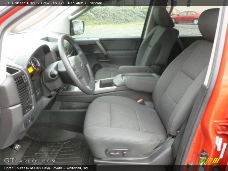 Red Alert / Charcoal 2011 Nissan Titan SV Crew Cab 4x4