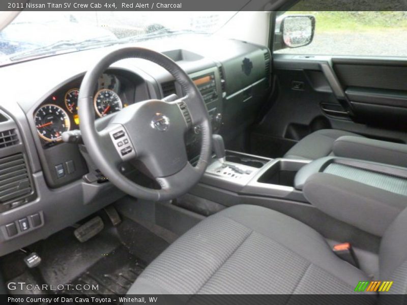 Red Alert / Charcoal 2011 Nissan Titan SV Crew Cab 4x4