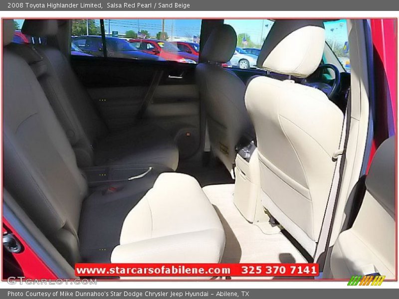 Salsa Red Pearl / Sand Beige 2008 Toyota Highlander Limited