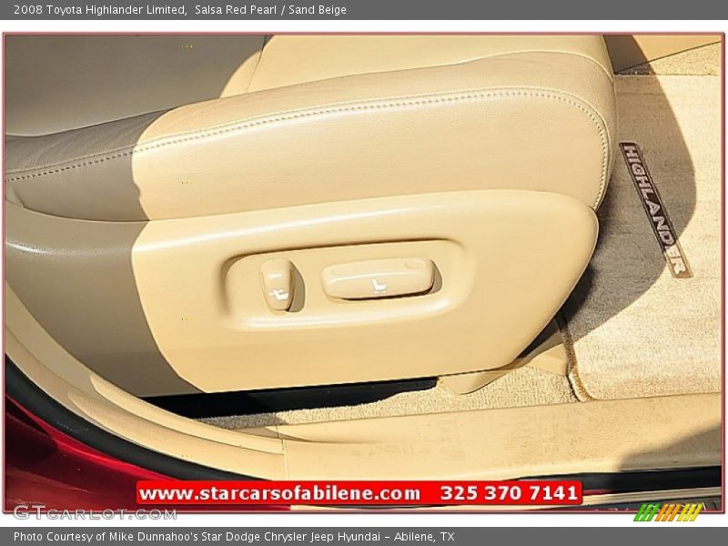 Salsa Red Pearl / Sand Beige 2008 Toyota Highlander Limited