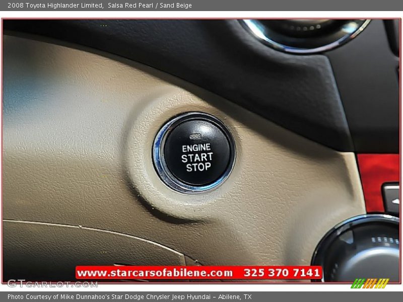 Salsa Red Pearl / Sand Beige 2008 Toyota Highlander Limited