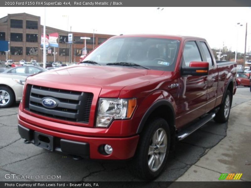 Red Candy Metallic / Black 2010 Ford F150 FX4 SuperCab 4x4