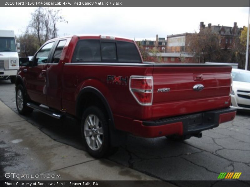 Red Candy Metallic / Black 2010 Ford F150 FX4 SuperCab 4x4